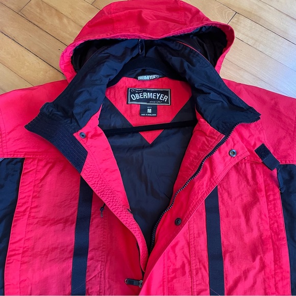 OBERMEYER Vintage Anorak Jacket 1/2 Zip Ski Snowboard Utility Windbreaker - Picture 7 of 16